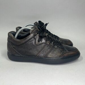 Tod's Shoes Men's Size 7 Brown Leather Lace Up Dress Casual Sneakers